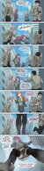 drawing giantess crush panties feet blushing city upskirt blonde comic color long_hair low_angle socks red_hair walking looking_down giantesses outdoors dialogue panels artclonov