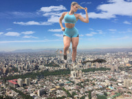 giantess collage city mega blonde destruction wonderslug foot_crush muscles running patricia_parada