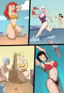bikini breasts drawing giantess white_hair mega blonde comic black_hair color large_breasts swimsuit beach barefoot cleavage ocean buildings asian red_hair lying_down navel running giantesses mask clone crouching closed_eyes ships looking_at_viewer aircraft_carrier headband floating wading covering_breasts mary_jane black_cat bare_legs yellowjacket spider-man sandcastle marvel_comics the_wasp beetle bare_midriff caiman2 earth_20052 felicia_hardy hair_streak red_wasp alicia_joy anne_weying silver_sable silver_mantis expanding_woman yuri_watanabe
