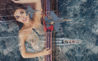 breasts giantess collage nude bridge ocean brunette ships giantess-fx