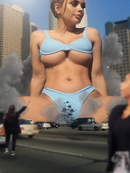 giantess collage panties city destruction cleavage bra butt_crush street sitting point_of_view giantess-fx allison_parker