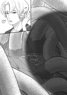 drawing white_hair micro city comic monochrome finger short_hair shadow unaware shrunken_people rub shrunken_city point_of_view commission scalp impending_doom itch spider-man marvel_comics cutaway hair_forest hair itchy ourhandsh may_parker aunt_may