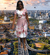 giantess collage city destruction helicopter brunette sunglasses zebos2003