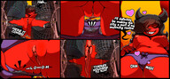 drawing giantess pussy panties giga city comic black_hair color destruction red_eyes demoness teasing entrapment point_of_view smothering panty_entrapment red_skin mspaintgts mae