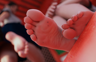 micro feet barefoot unaware shrunken_man digital_render uschi3 summer_school_trip