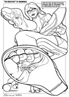 drawing feet monochrome sweat in_shoe torture nylons shrunken_woman shrunken_man flats smothering shrinkwell