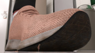 shoes blood shrunken_men foot_crush running imminent_crush digital_render iarius