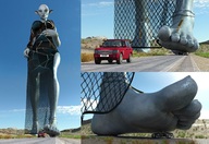 giantess feet furry anthro tiger alien clothed toes barefoot soles low_angle smiling cheetah elf dress foot_crush blue_skin looming walking looking_down vehicles outdoors jewelry freckles toe_ring ankle_bracelet raised_foot vehicle_crush running_away imminent_crush pointed_ears digital_render evil-sprite bare_legs multiple_angles