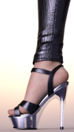 feet clothed toes high_heels in_shoe shrunken_man trapped platforms see_through no_background digital_render araven72
