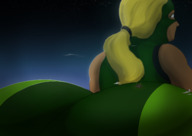 drawing giantess city blonde color butt clothed buildings unaware cartoon shrunken_city costume point_of_view commission superheroine dc_comics tight_pants young_justice just-a-smidgeon artemis_crock