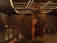 cleavage high_heels huge_breasts mini_giantess muscles looking_down indoors digital_render vardyger