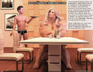 blonde story mini_giantess muscles amazon ilayhu digital_render