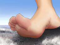 drawing giantess collage feet city mega color barefoot clouds raised_foot imminent_crush navomus1