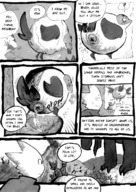 drawing gentle vore furry blushing anthro comic monochrome clothed story asshole bird outdoors tinies dialogue science_fiction full_tour narration jaggedjagd plot_intensive berg kiwa giant_things_and_tiny_things