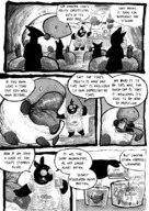 drawing gentle furry anthro comic monochrome tongue clothed story school tinies class dialogue science_fiction sound_effects jaggedjagd plot_intensive towa kiwa shroo giant_things_and_tiny_things