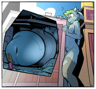 drawing nude furry horns anthro city comic color destruction giant penis bunny low_angle embarrassed ducky building_sex skyscraper goat standing accident thighs indoors outdoors stuck panels between_buildings bare_legs cock_head cutaway cracked_wall bare_midriff