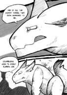 drawing gentle furry anthro comic monochrome story romantic adventure dialogue science_fiction jaggedjagd plot_intensive giant_things_and_tiny_things