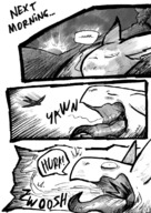drawing gentle vore furry anthro comic monochrome story romantic adventure dialogue science_fiction jaggedjagd plot_intensive giant_things_and_tiny_things