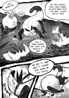 drawing gentle furry anthro comic monochrome story romantic adventure dialogue science_fiction jaggedjagd plot_intensive giant_things_and_tiny_things