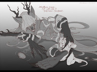 drawing feet furry wolf anthro dragon monochrome toes soles smiling paws lying_down kneeling foot_play shrunken_man reptile between_feet antlers sharp_teeth scalie no_background looking_at_tiny bloodborne covered_eyes vicar_amelia gigren