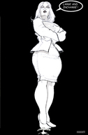 drawing crush monochrome long_hair blood looking_down shoe_crush maxart1 no_background arms_folded