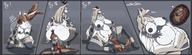 drawing nipples insertion nude pussy vore furry wolf anthro color large_breasts butt penis barefoot bandages smiling paws lying_down sitting kneeling anal_insertion shrunken_man ass_worship inside_mouth swallowed crouching antlers legs_spread pushing panels inside_pussy under_butt internal_view sharp_teeth no_background stomach_bulge bloodborne willing_vore cutaway covered_eyes sitting_on_tiny vicar_amelia asaneman