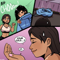 drawing feet comic color shrinking story shrunken_woman nail_polish manicure cold dialogue guireyart10 shrunk_at_college nesi_kher sheograth marissa