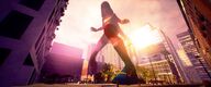 giantess city mega buildings brunette low_angle park boots mask dark_skin costume looking_at_viewer street_lights scarf digital_render ms_marvel marvel_comics kamala_khan azmaybe9