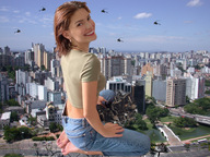 giantess collage city helicopter looking_at_viewer brazil skycrapers zebos2003 distruction