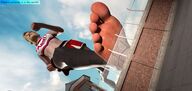 giantess toes barefoot soles low_angle cheerleader walking running digital_render bare_midriff velocity-vektor