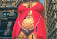 giantess collage city large_breasts bbw bottomless collar dark_skin outdoors tinies hanging_on starshot lilithisfat