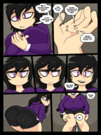 drawing gentle crush comic toes barefoot soles pinned under_foot tinies smothering panels jj-psychotic