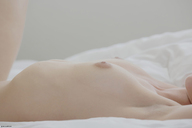 breasts gentle collage micro nude pussy blonde small_breasts lying_down set aware openhighhat
