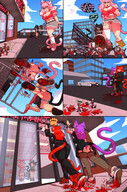 drawing crush upskirt comic color shoes blood low_angle cruel cat_girl sofia shoe_crush june rachel tinies converse vans mspaintgts milkshake