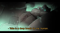 drawing nipples giantess nude pussy furry cat anthro color large_breasts clit cum green_eyes sweat low_angle underboob looming between_legs thighs dripping dialogue source_needed foreshortening bare_legs bare_midriff thesociallyawkwardpinguin