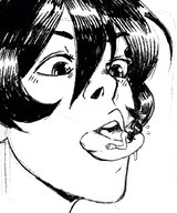 gentle nude monochrome tongue saliva mouthplay shrunken men on emily ed hair black ednem