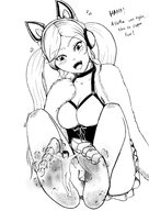 feet toes soles tiny sweat torture cute teasing laughing dirty dirty_soles tekken stuffy lucky_chloe rarayagts