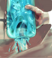 drawing insertion giant male penis sex crying bottle monster_girl slime_girl