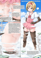 drawing giga city blonde color destruction giant male penis clothed text ochiko_terada buildings anime island gloves short_hair hand looming close_up clouds outdoors testicles crossdressing thigh_highs semi_nude panels islands floating cock_crush sound_effects femboy granblue_fantasy djeeta