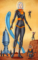 breasts drawing giantess white_hair mega color long_hair blue_eyes monsters brown_eyes spaceship ginormica short_hair mars monsters_vs_aliens orange_eyes belt jet_pack helmet spacesuit susan_murphy dreamworks blob lightuniverseart general_monger doctor_cockroach b.o.b. missing_link