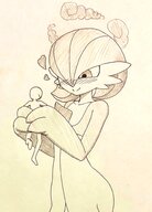 drawing giantess pokemon handheld smiling gardevoir looking_down no_background dynamax