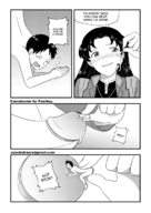 drawing masturbation comic monochrome long_hair futanari penis clothed handheld skirt finger smiling scared hand neon_genesis_evangelion shrunken_man necklace shinji_ikari looking_at_tiny misato_katsuragi inside_penis susukidraws