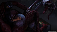 breasts nipples nude color butt domination mini_giantess outdoors monster_girl sideboob source_needed rear_view digital_render source_film_maker no_eyes sirenhead darkflash23