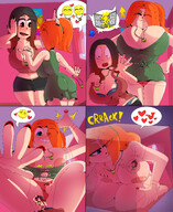 breasts drawing growth nipples giantess nude panties comic black_hair color blue_eyes barefoot cleavage shrinking topless brown_eyes ponytail indoors nail_polish closed_eyes ripped_clothing orange_hair hairband ripping_clothes red_panties mspaintgts cleavage_window bare_legs outgrowing_clothes bare_midriff between_breasts mato tiny_female heavy_eyeshadow appy bare_thighs size_swapping
