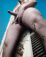 collage nude masturbation city mega black_hair color destruction giant male penis buildings topless erect short_hair outdoors sky bare_legs bare_midriff bare_thighs