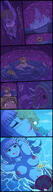 breasts drawing nipples giantess karbo nude vore blonde comic color long_hair blue_eyes in_stomach mouth water green_eyes blue_hair topless mermaid underwater lying_down short_hair anko mawshot stomach blue_skin minigirl clouds outdoors sky closed_eyes sideboob licking_lips trees relaxing in_water fish bare_midriff