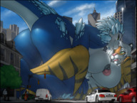 breasts drawing nipples giantess nude furry macro dragoness city mega color large_breasts butt barefoot buildings green_eyes huge_breasts yellow_eyes lizard lying_down lesbians giantesses tigress vehicles clouds outdoors sky notveryathletic on_top scalie bare_legs crystals bare_midriff f/f bare_thighs bare_paws strype ayanna doc_sawyer docked