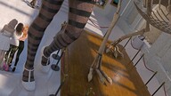 giantess color shoes stockings walking indoors museum digital_render velocity-vektor