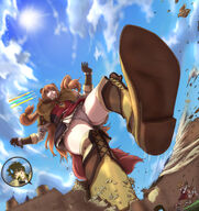 drawing giantess crush panties feet tail upskirt color long_hair destruction red_eyes shoes angry brunette low_angle brown_eyes gloves medieval boots underboob foot_crush raccoon looming cruel shoe_crush under_foot white_panties black_gloves monster_girl point_of_view raised_foot perspective imminent_crush shield_hero raphtalia naofumi picojin bare_thighs raccoon_ears motoyasu_kitamura malty_melromarc underskirt