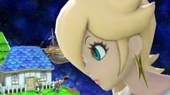 giantess mega blonde color long_hair blue_eyes clothed mario unknown_artist looking_down luigi night outdoors sky earrings stars source_needed digital_render princess_rosalina looking_at_tinies